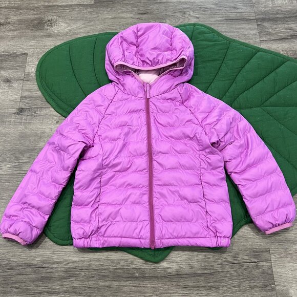 Uniqlo Toddler 3-4 Fuschia Purple Full Zip Lightweight Puffer Jacket - Picture 1 of 7
